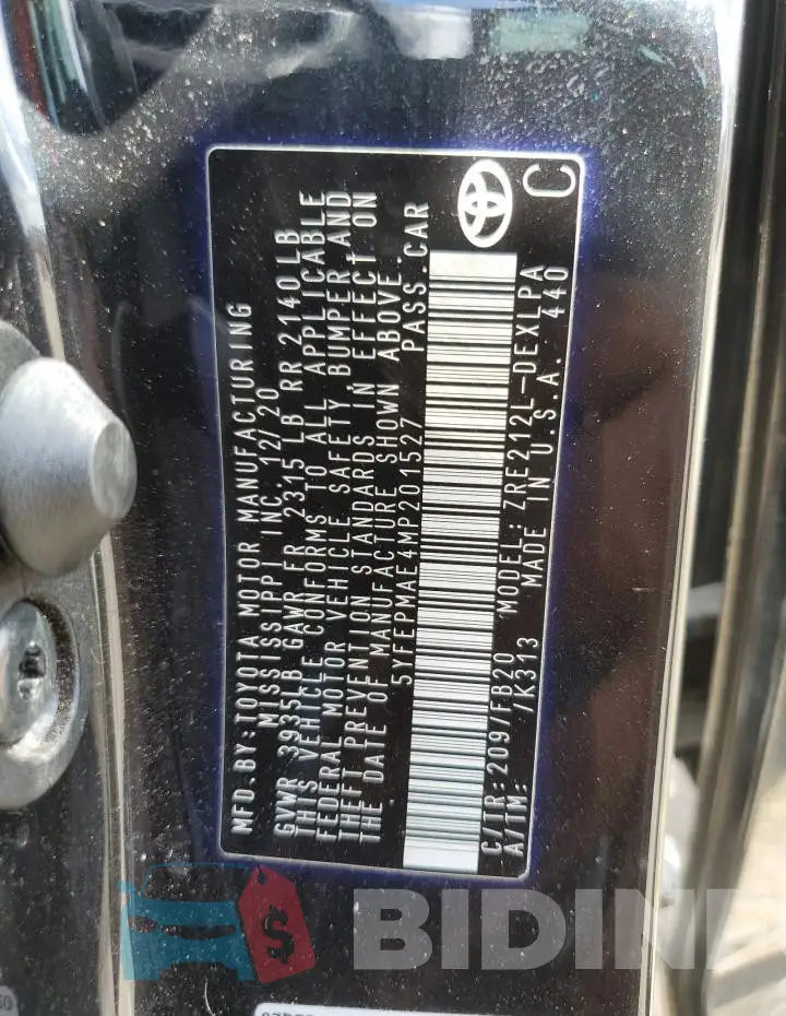5YFEPMAE4MP201527 Photo# 12