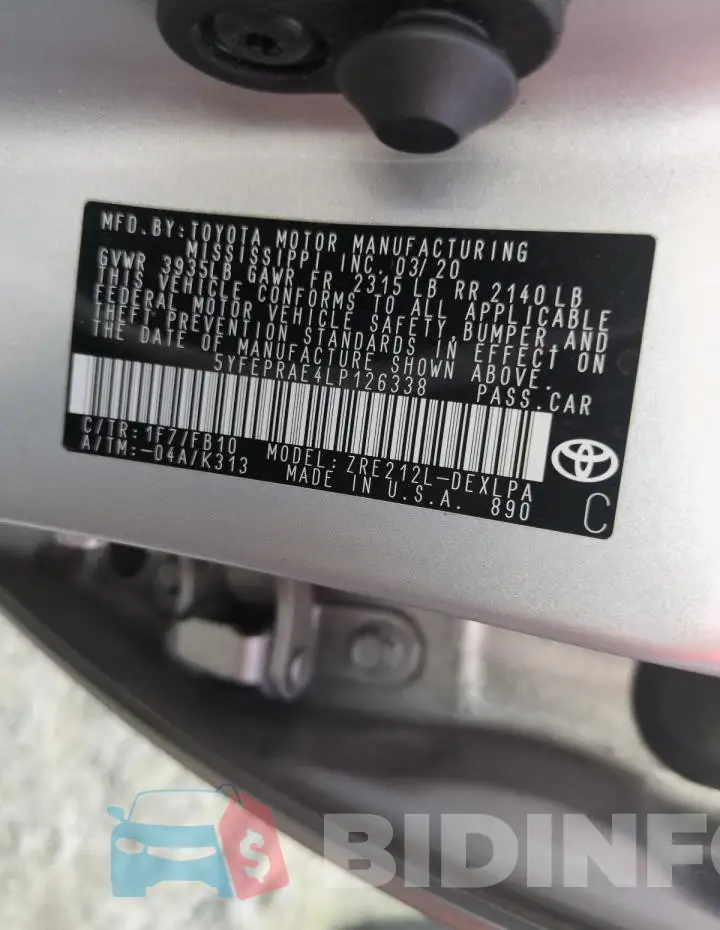 5YFEPRAE4LP126338 Photo# 12