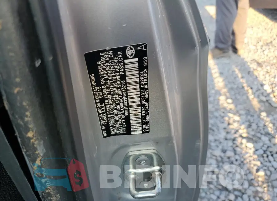 VNKJTUD33FA043216 Photo# 12