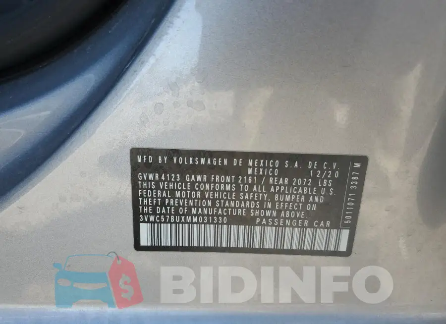 3VWC57BUXMM031330 Photo# 13