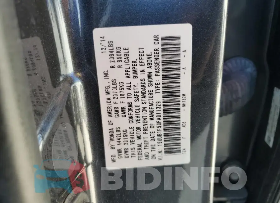 19UUB1F50FA011329 Photo# 13