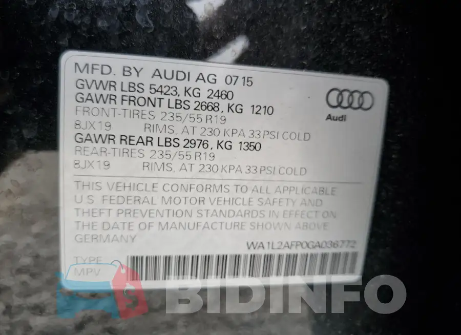 WA1L2AFP0GA036772 Photo# 13