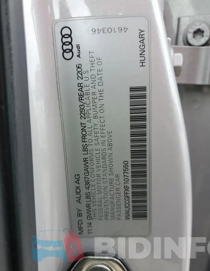 WAUCCGFFXF1077550 Photo# 12