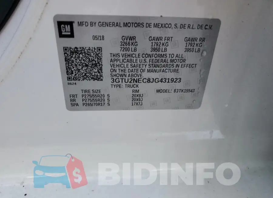 3GTU2NEC8JG431923 Photo# 12