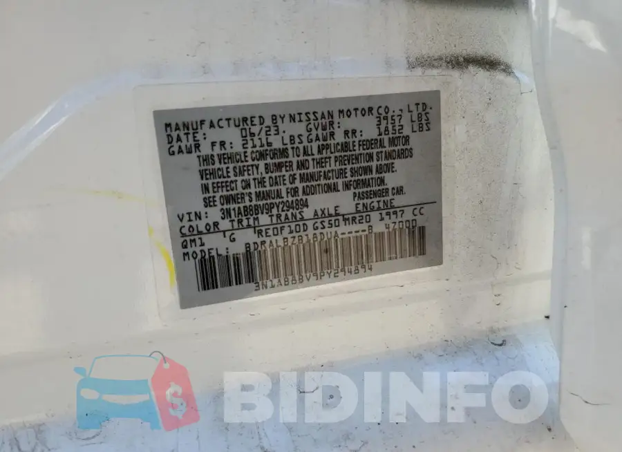 3N1AB8BV9PY294894 Photo# 12