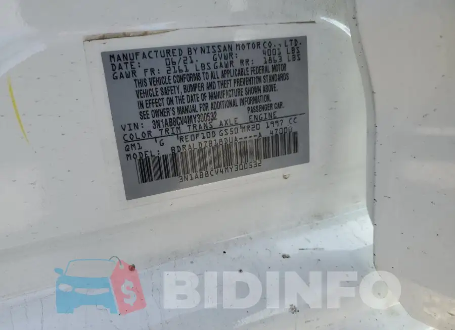 3N1AB8CV4MY300532 Photo# 12