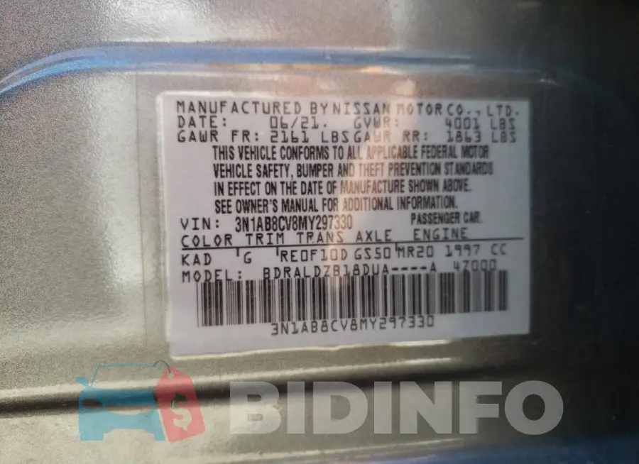3N1AB8CV8MY297330 Photo# 12