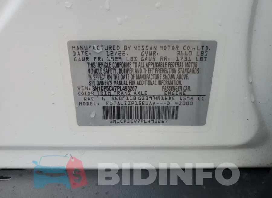 3N1CP5CV7PL493267 Photo# 13