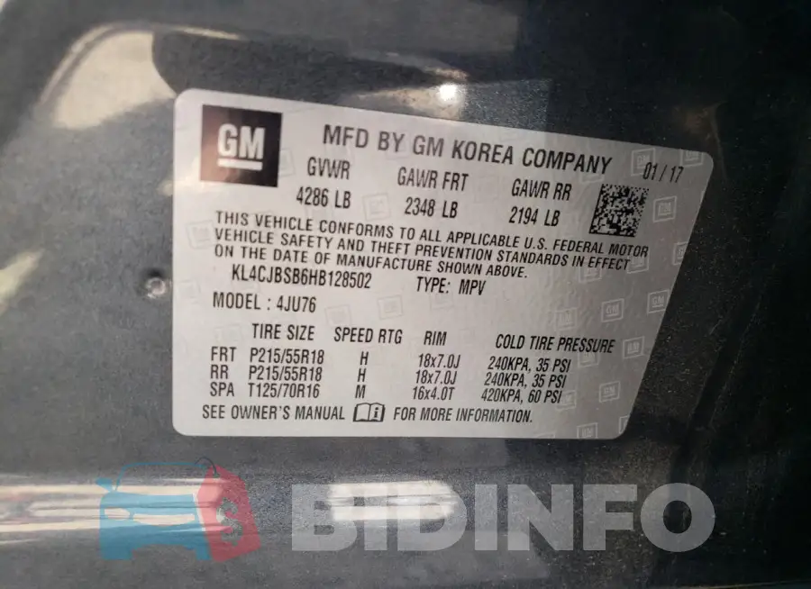 KL4CJBSB6HB128502 Photo# 13