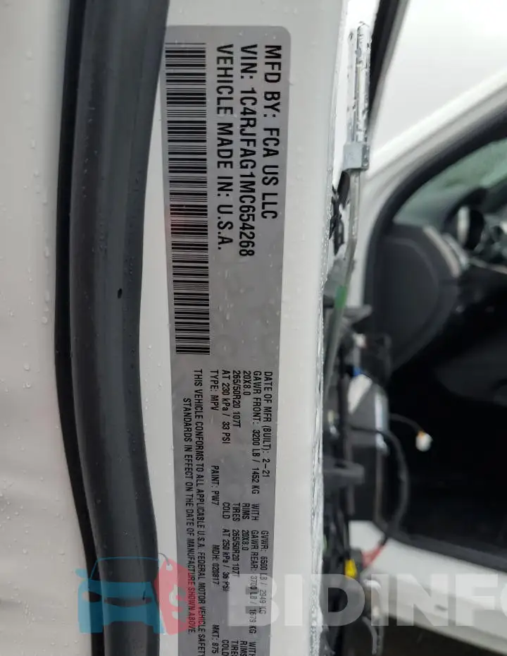 1C4RJFAG1MC654268 Photo# 14