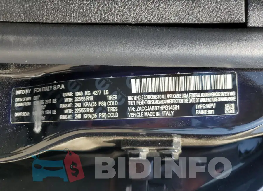 ZACCJABB7HPG14581 Photo# 12