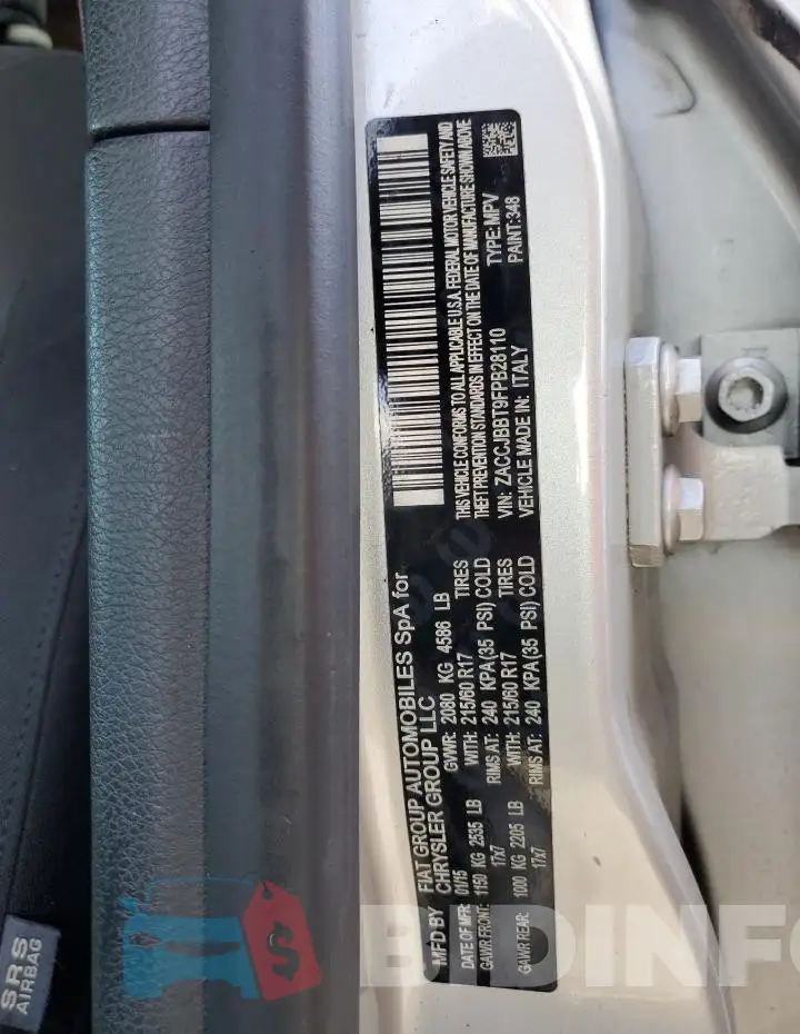 ZACCJBBT9FPB28110 Photo# 13