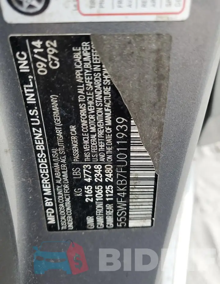 55SWF4KB7FU011939 Photo# 12