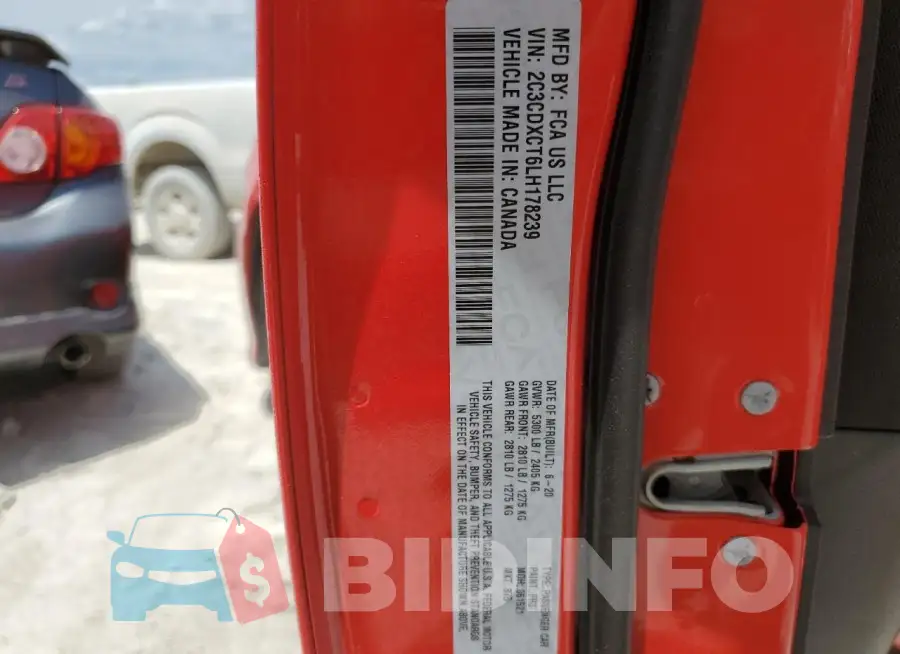2C3CDXCT6LH178239 Photo# 12