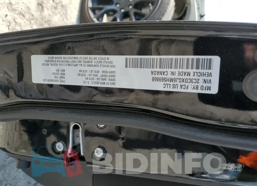 2C3CDXGJ6MH569868 Photo# 13
