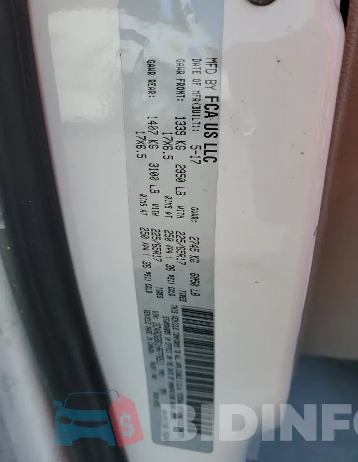 2C4RDGBG1HR776511 Photo# 14