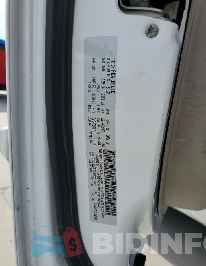 2C4RDGBG9HR802322 Photo# 14