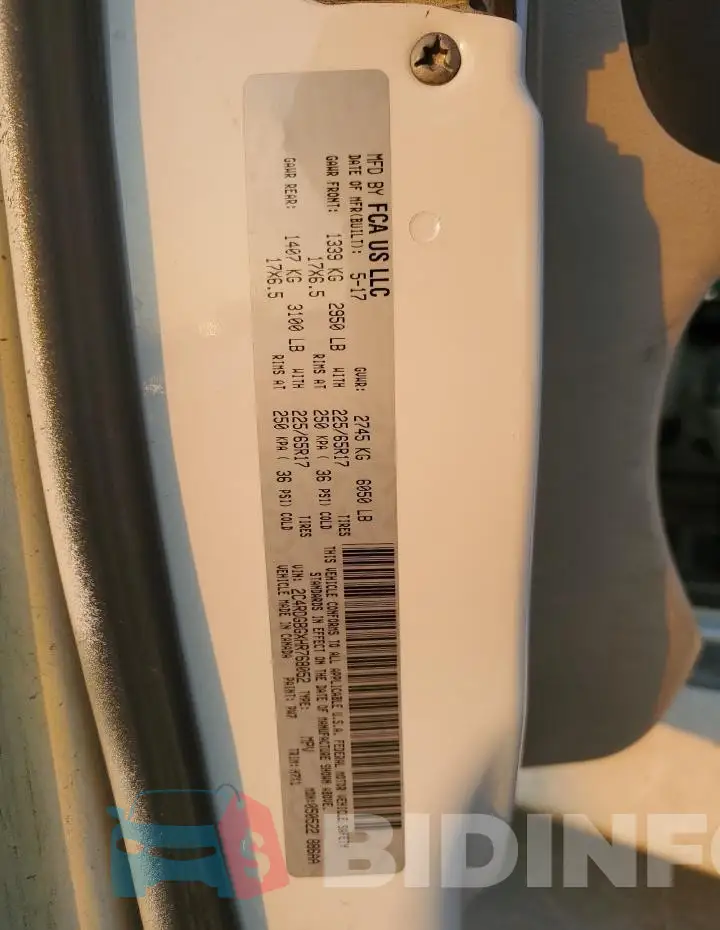 2C4RDGBGXHR768052 Photo# 14