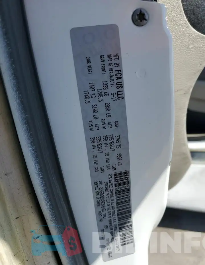 2C4RDGBGXHR776491 Photo# 14