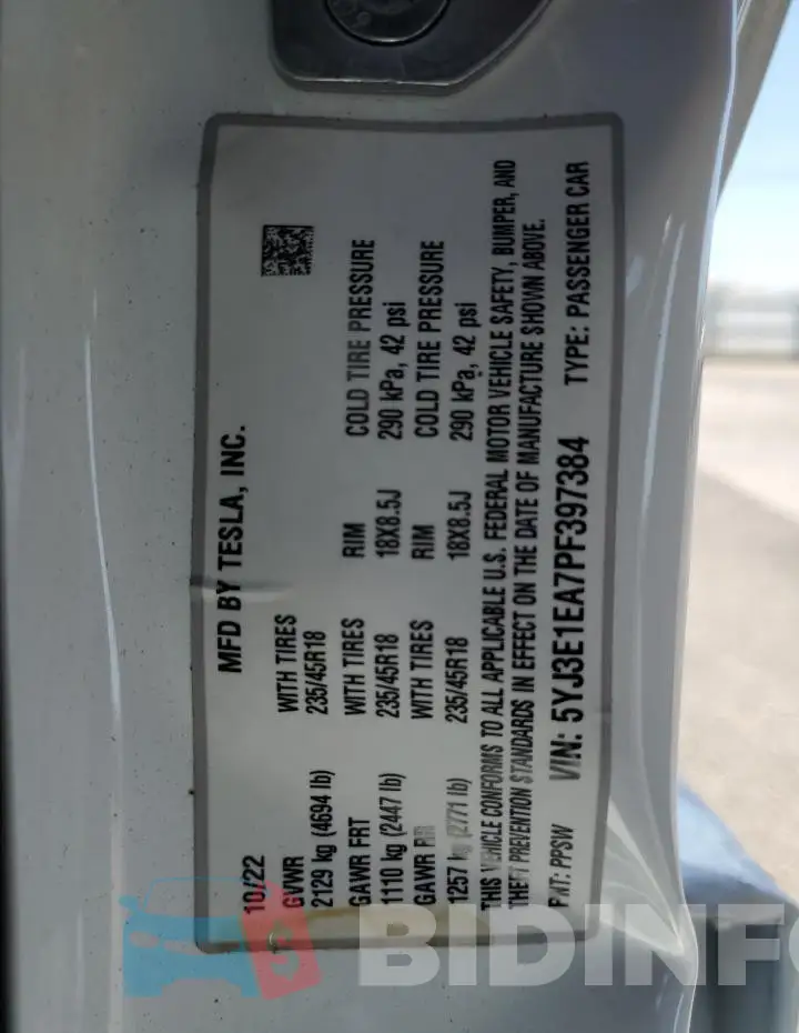 5YJ3E1EA7PF397384 Photo# 12