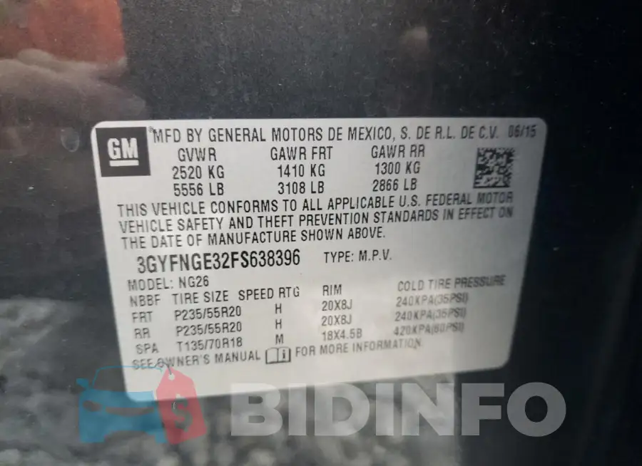 3GYFNGE32FS638396 Photo# 13