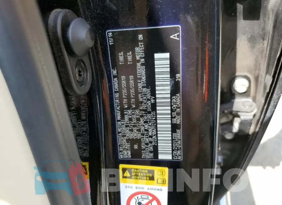 2T2ZK1BA7FC174235 Photo# 14