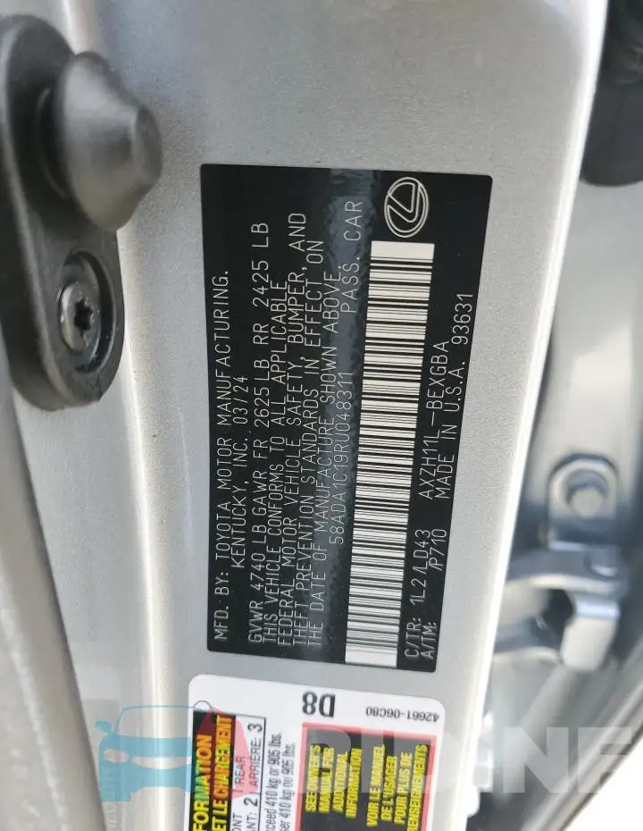 58ADA1C19RU048311 Photo# 12