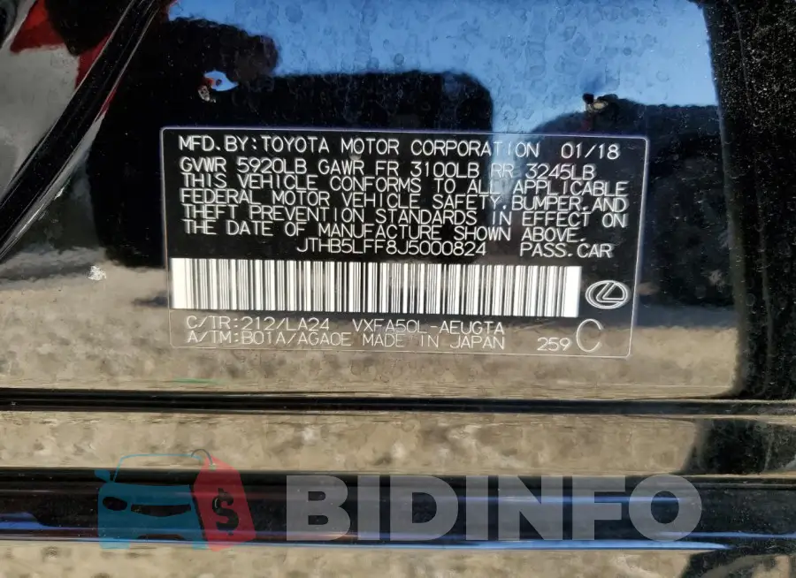 JTHB5LFF8J5000824 Photo# 13