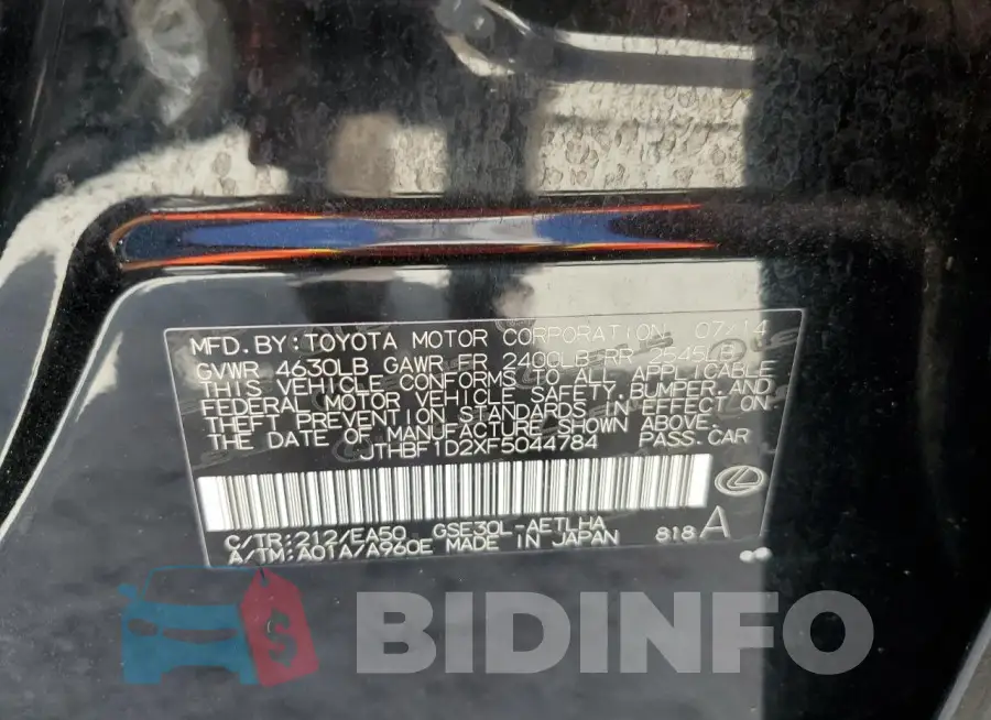 JTHBF1D2XF5044784 Photo# 13