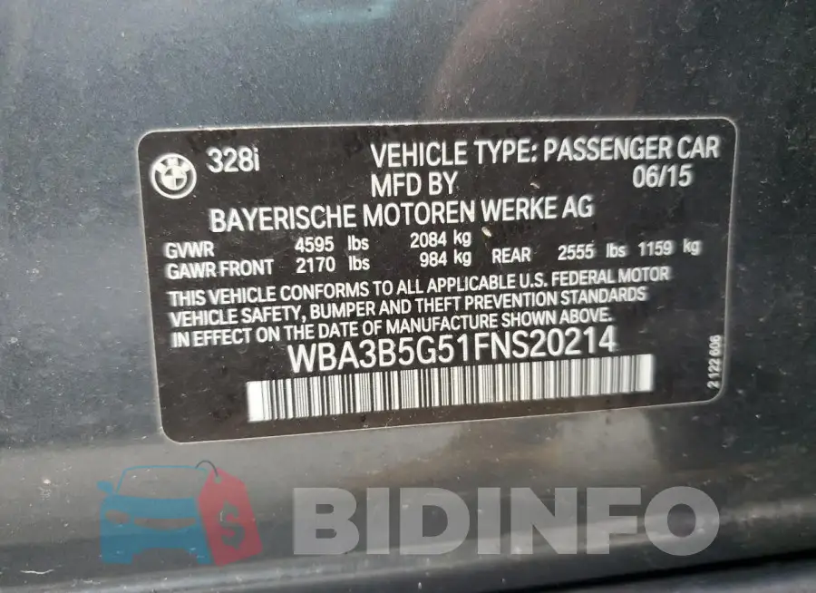 WBA3B5G51FNS20214 Photo# 12
