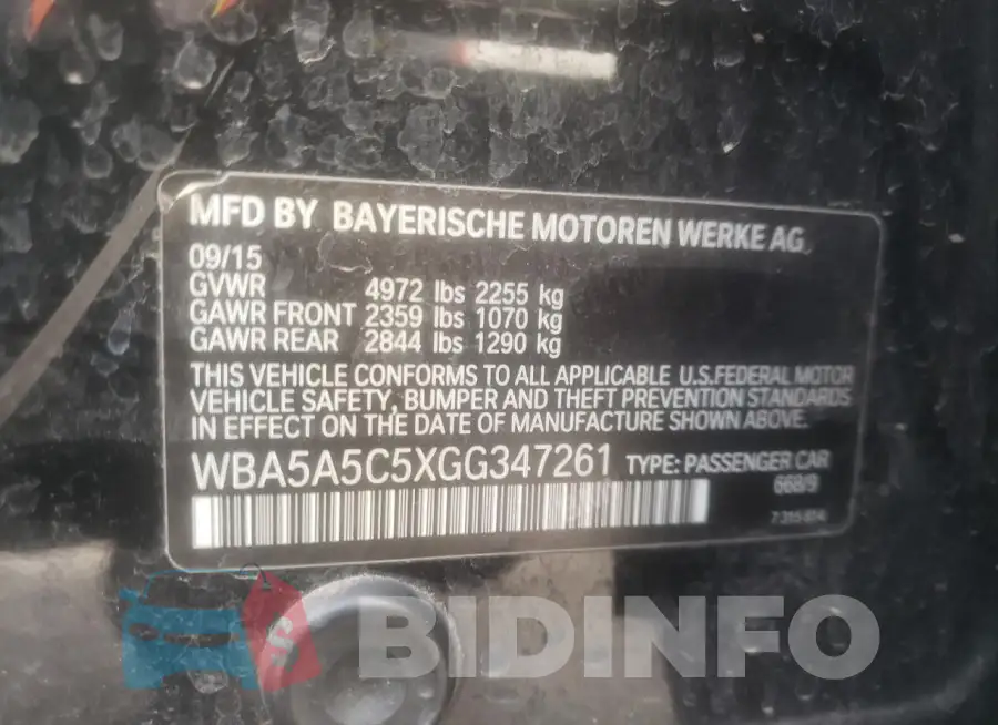 WBA5A5C5XGG347261 Photo# 12