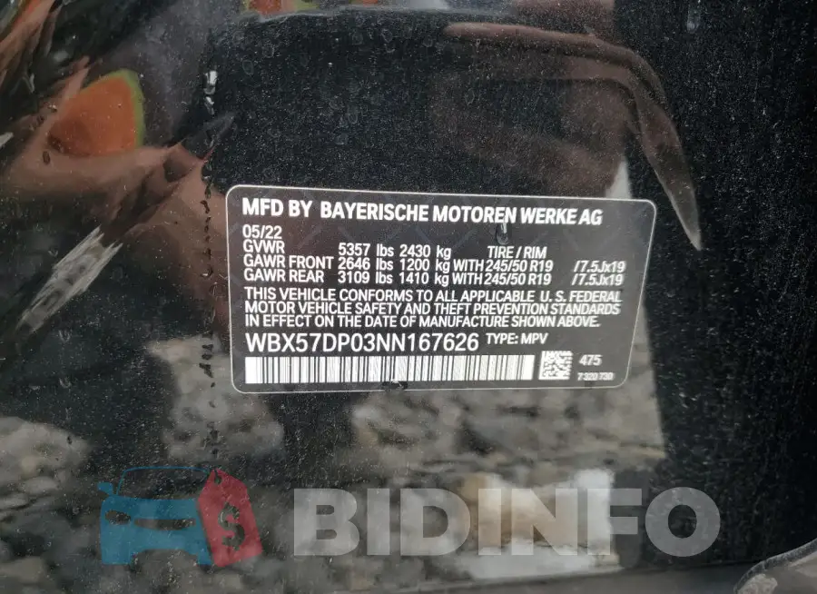 WBX57DP03NN167626 Photo# 14