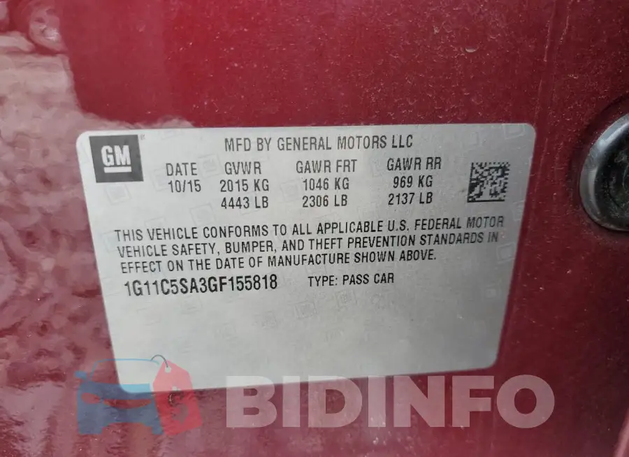 1G11C5SA3GF155818 Photo# 12
