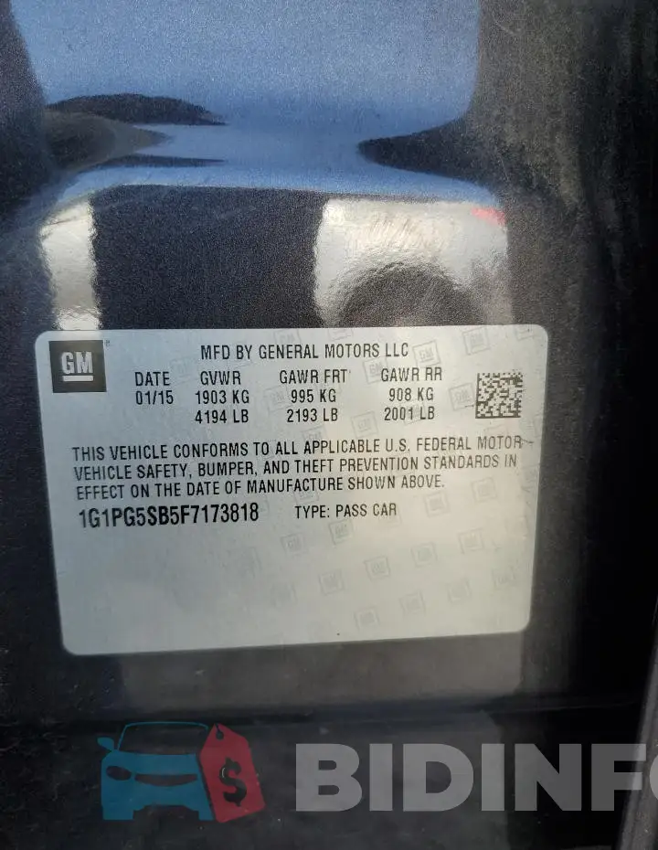 1G1PG5SB5F7173818 Photo# 12