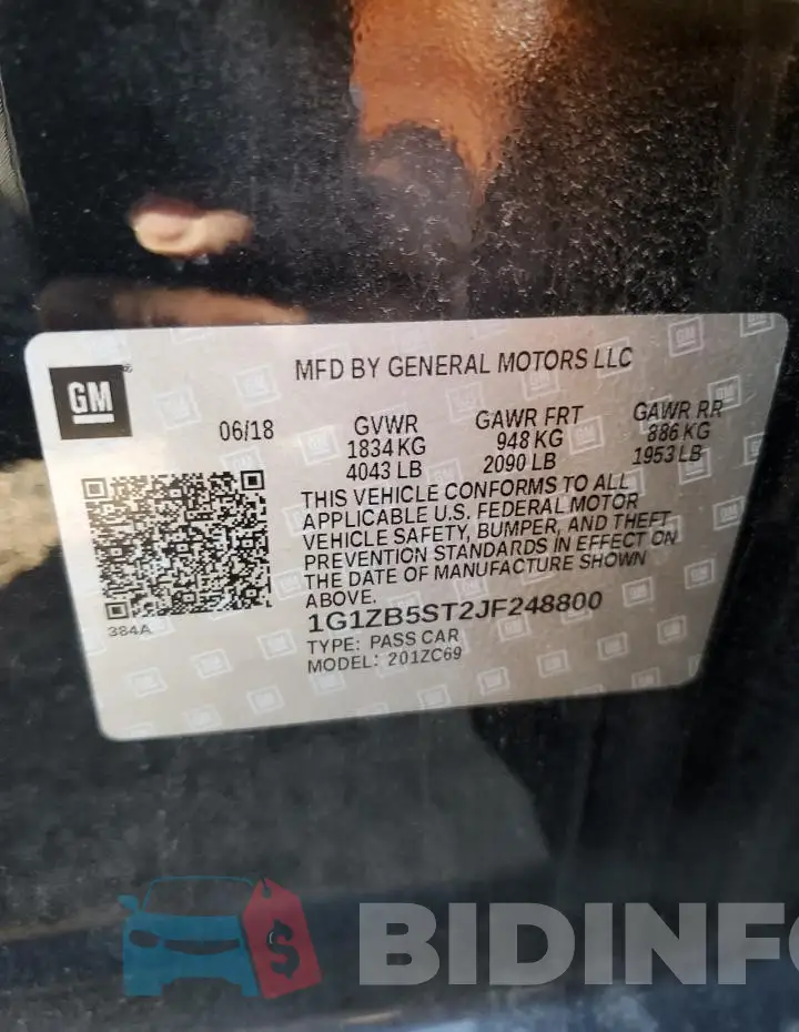 1G1ZB5ST2JF248800 Photo# 12