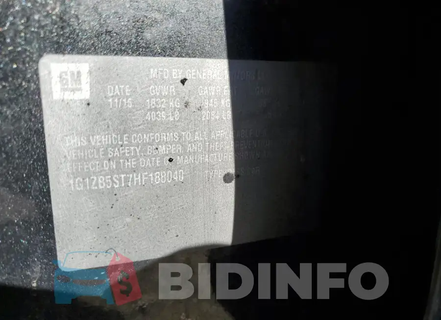 1G1ZB5ST7HF188040 Photo# 13