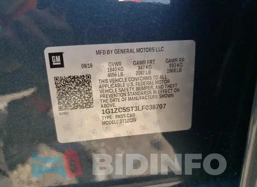 1G1ZC5ST3LF038707 Photo# 12