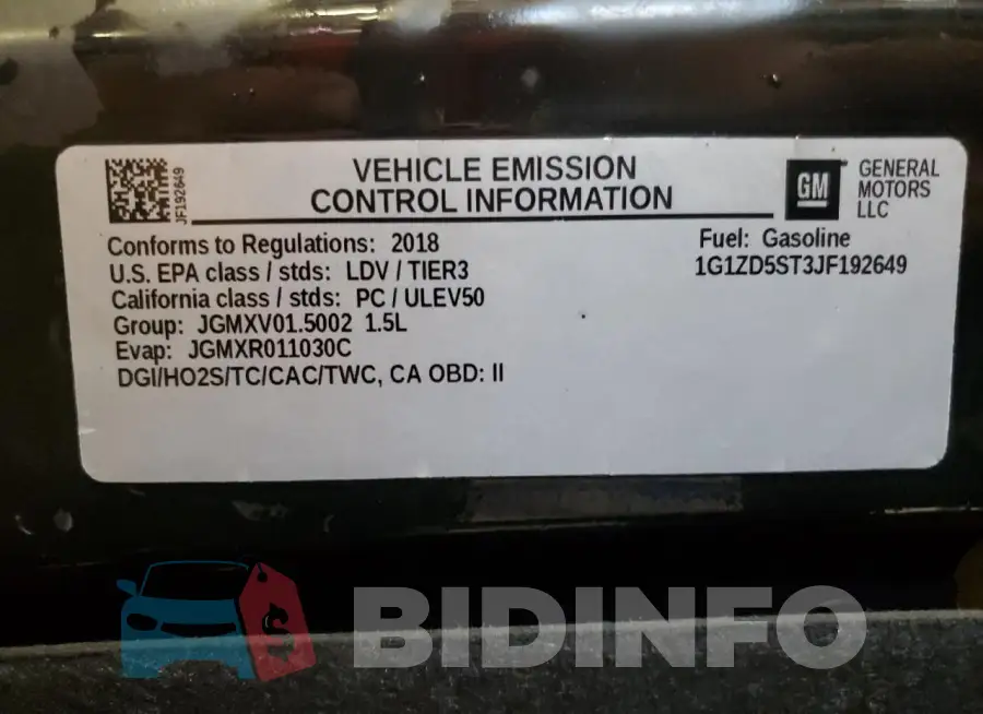 1G1ZD5ST3JF192649 Photo# 12