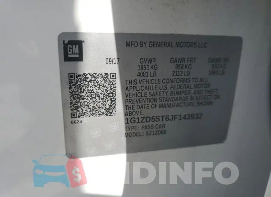 1G1ZD5ST6JF143932 Photo# 12
