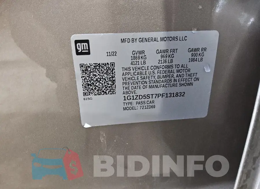 1G1ZD5ST7PF131832 Photo# 13