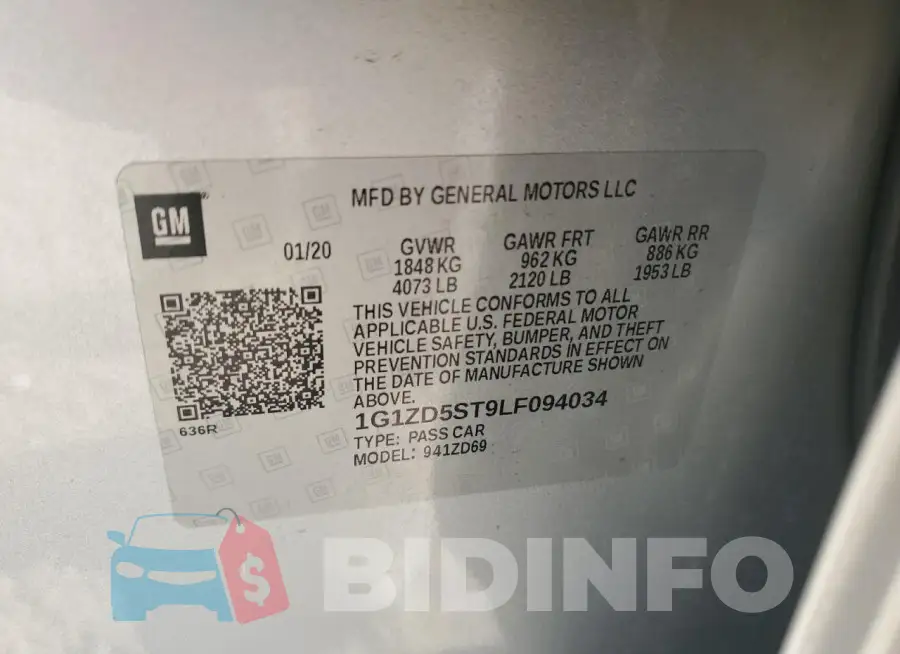 1G1ZD5ST9LF094034 Photo# 12