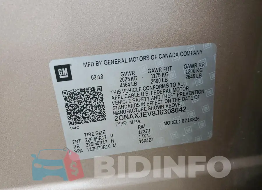 2GNAXJEV8J6308642 Photo# 13
