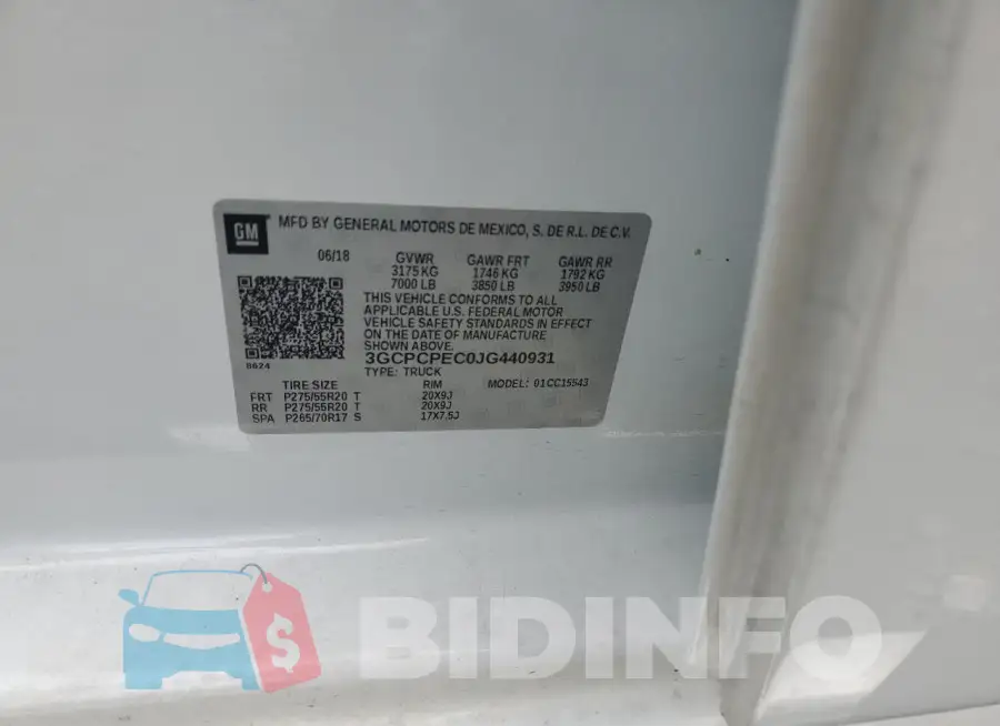 3GCPCPEC0JG440931 Photo# 12