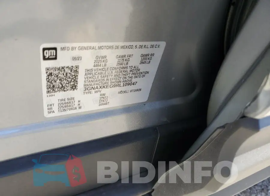 3GNAXKEG9RL109047 Photo# 12