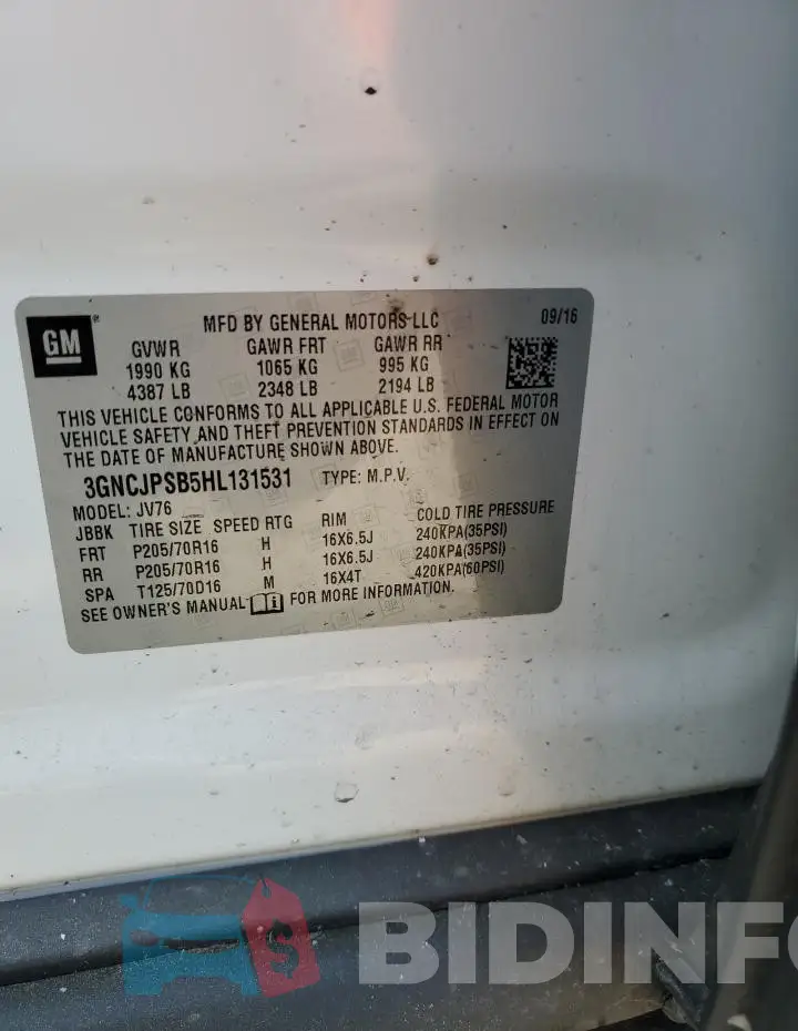 3GNCJPSB5HL131531 Photo# 12
