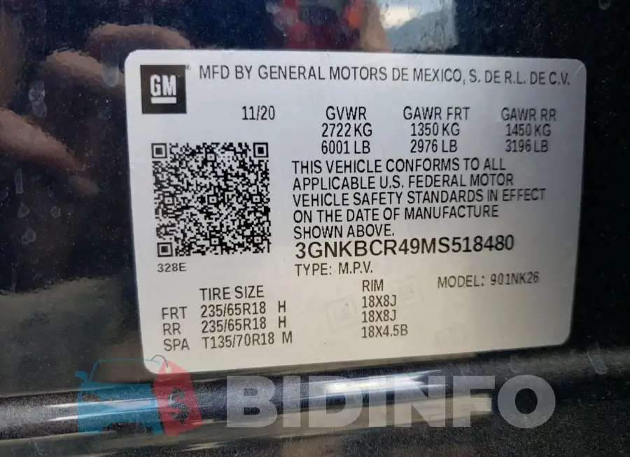 3GNKBCR49MS518480 Photo# 12