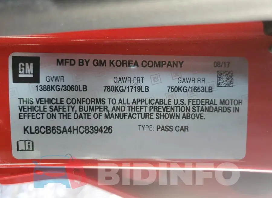 KL8CB6SA4HC839426 Photo# 13