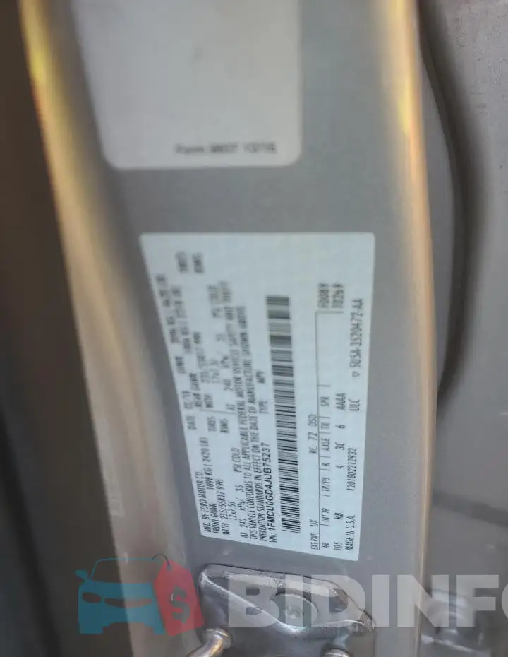 1FMCU0GD4JUB75237 Photo# 13