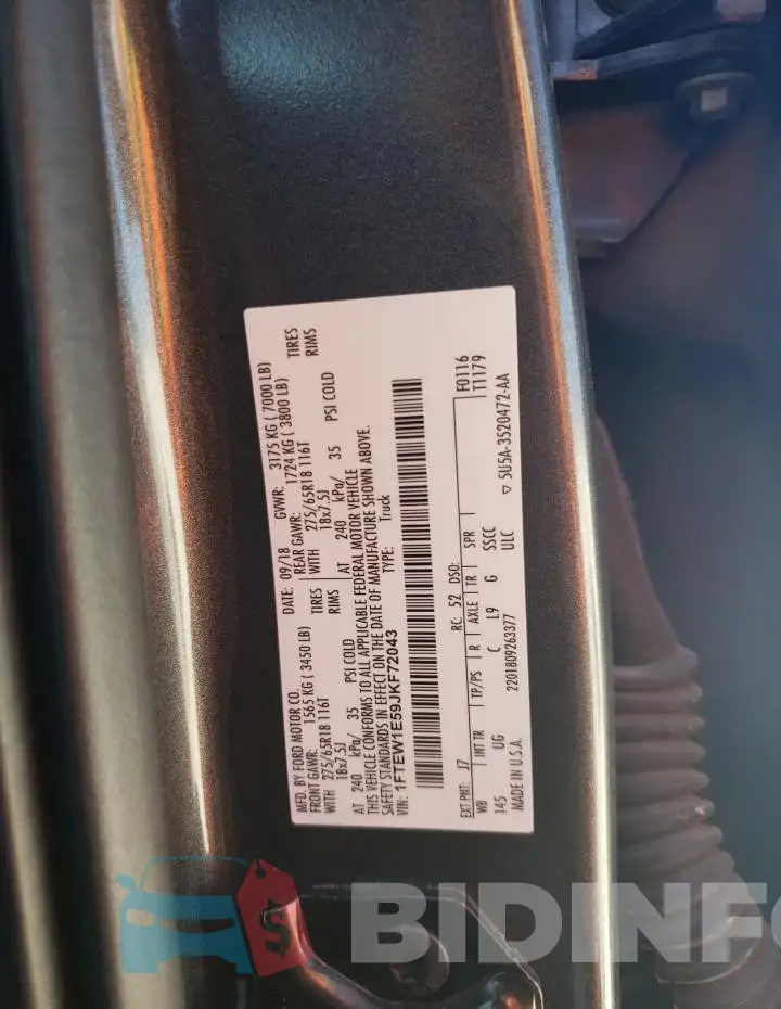 1FTEW1E59JKF72043 Photo# 12
