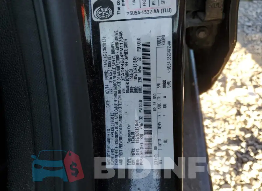 3FADP4BJ4FM117845 Photo# 12